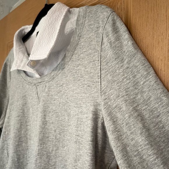 Tommy Hilfiger Long Sleeve Blouse in Stone Gray - Picture 6 of 11
